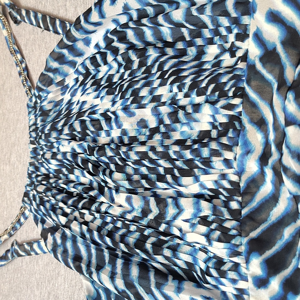 CALVIN KLEIN- WOMENS SLEEVELESS RUFFLE DRESS 👗👗 - Picture 4 of 15